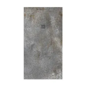 Piatto doccia in resina con texture ardesia Finitura effetto cemento Ferro e altri colori – antiscivolo STONE 3D modern