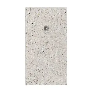 Piatto doccia in resina con texture ardesia, finitura effetto Terrazzo Egeo e altri colori – antiscivolo STONE 3D modern