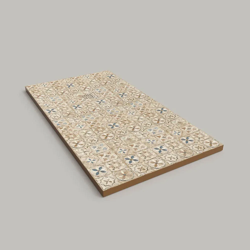 Piatto doccia in resina texture ardesia. Effetto su Cielo idraulico – PIETRA 3D moderna antiscivolo - immagine 2
