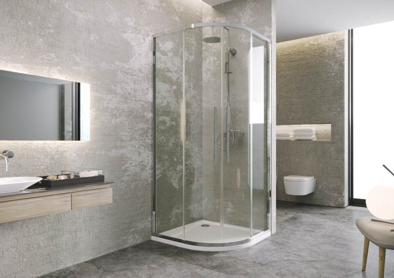 Tappeto Da Doccia Angolare WohnDirect - Morbido E Antiscivolo, 50x100x100 Cm | Verde Petrolio - Foto 14