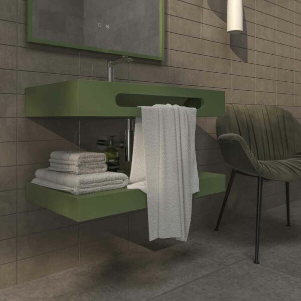 Portatovaglioli Rettangolare In Travertino Naturale Beige 25x12,5x7 Cm - Elegante Porta Asciugamani Per Bagno E Cucina