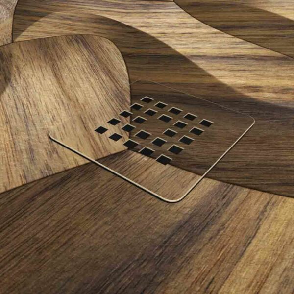 Piatto doccia in resina texture ardesia Finitura effetto Legno Radiata – antiscivolo STONE 3D moderno - immagine 3