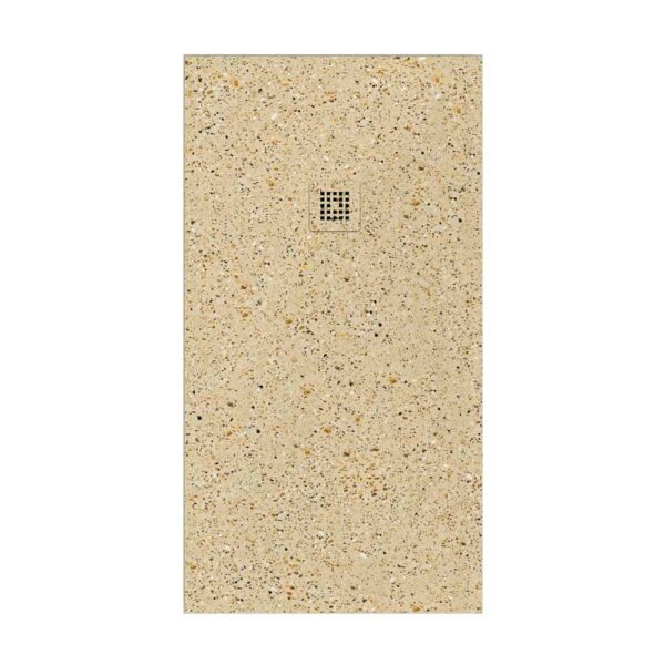 Piatto doccia in resina con texture ardesia Finitura effetto terrazzo Padul e altri colori – antiscivolo STONE 3D modern