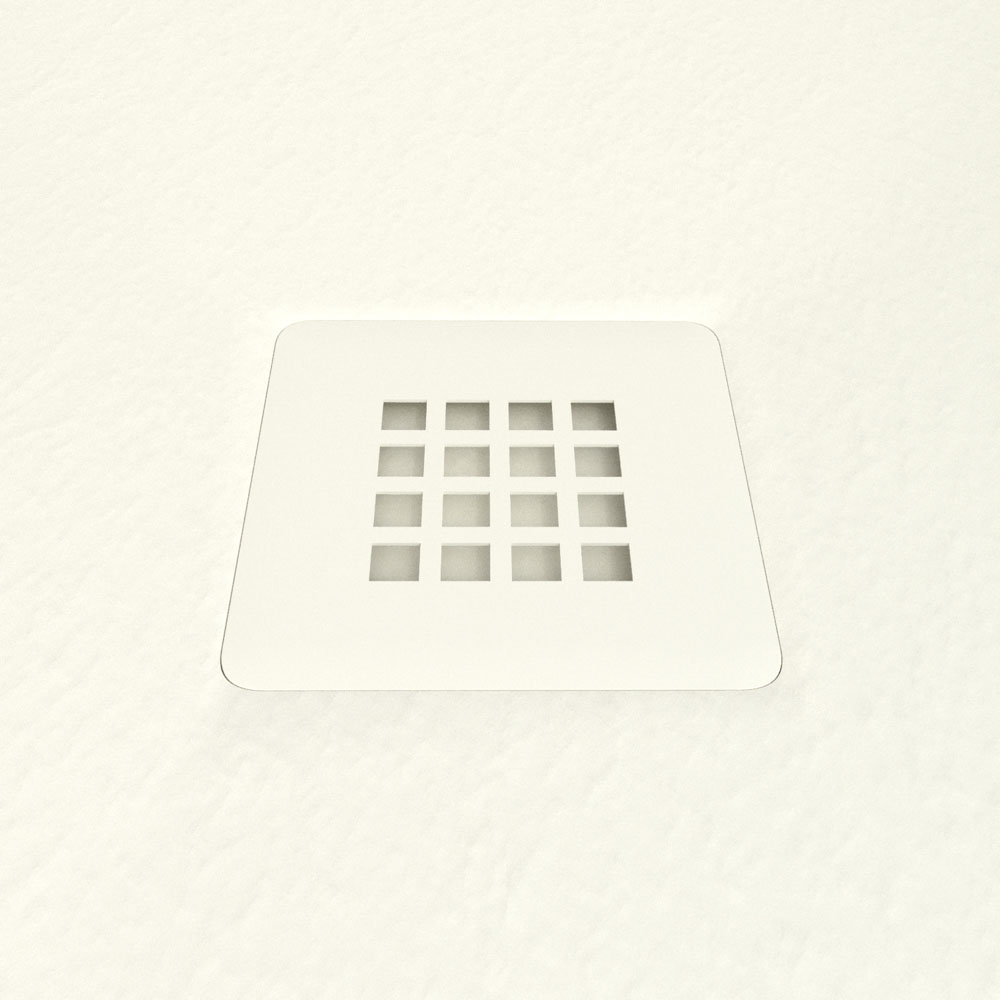 Piatto doccia in resina MYSTONE Bianco Panna RAL 9001 e altri colori esclusivi, texture ardesia, antibatterico e antiscivolo - immagine 3
